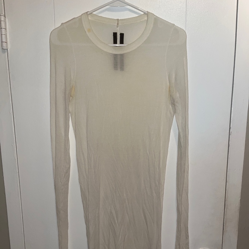 COPY - Rick Owens mainline silk viscose ribbed long sleeve